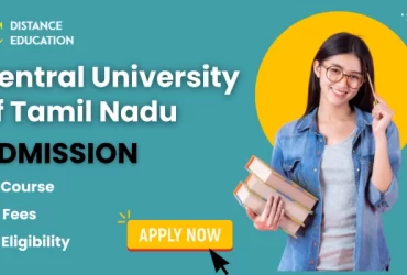 Central University of Tamil Nadu Admission
